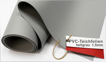 PVC Teichfolie 1.5mm hellgrau 