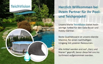 TeichVision Premium Teichvlies, Schutzvlies 500 g/m, grau