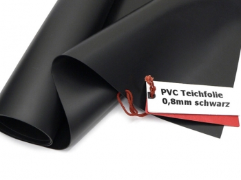PVC Teichfolie 0,8mm schwarz Sika Premium - Rollenbreite 2,0 m