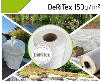 DeRiTex 150g/m² Drainagevlies, Filtervlies 25 m² (1 m x 25 m)