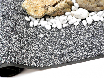 TeichVision Steinfolie granit-grau fr Teichrand und Bachlauf Maanfertigung