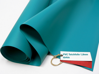 Teichfolie PVC SIKA 1 mm trkisblau (Breite: 2 m x Lnge: 2 m = 4 m Sonderpreis)
