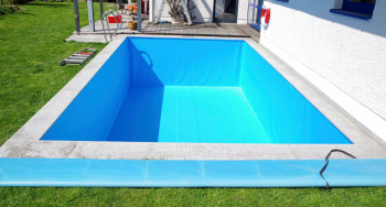 PVC Schwimmbadfolie 1,6 mm SIKA schiefergrau 7015 - Rollenabschnitt - 1,65 m x 2,00 m = 3,30 m (Sonderpreis)