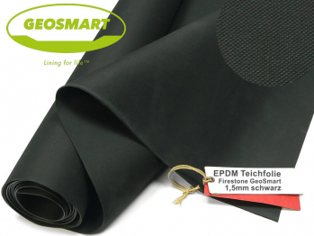 EPDM Teichfolien Firestone Geosmart 1.5mm - 12,00 m x 12,00 m = 144,00 m (Sonderpreis)