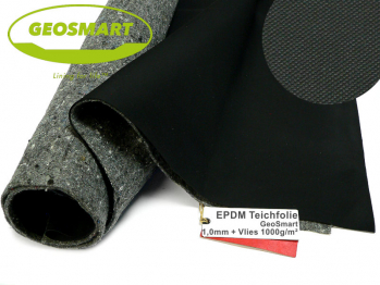 EPDM Teichfolie Elevate GeoSmart 1.0 mm inkl. Teichvlies V1000