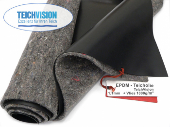 EPDM Teichfolie TeichVision 1.1 mm inkl. Teichvlies V1000