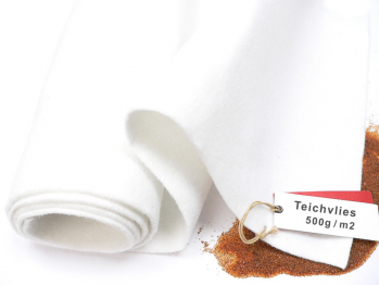 TeichVision Premium Teichvlies, Schutzvlies 500 g/m, weiss