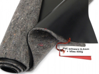 PVC Teichfolie 0,5mm schwarz Oase Alfafol inkl. Teichvlies V500