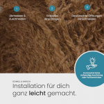 TeichVision - Bschungsmatte, Erosionsschutzmatte  Kokos fr Teichrandgestaltung - 1 Palette 500m (5 Rollen je 1m breit x 100 m)