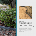 TeichVision - stabiles Teichrandband oder Rasenkante (B) 14 cm x (L) 25,0 m