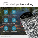 TeichVision Steinfolie fr Teichrand, Teichufer und Bachlauf - granit (anthrazit)