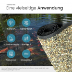 TeichVision Steinfolie fr Teichrand, Teichufer und Bachlauf - Sandfarben