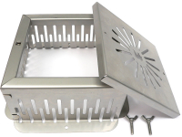 Kiesfangkorb Edelstahl 200x200x100