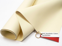 PVC Teichfolie 1,5 mm Sika Premium beige-sandfarben - mit Naht - Breite wählbar