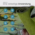 TeichVision - Grne Ufermatte, Bschungsmatte fr Teichrandgestaltung - starke Ausfhrung 8 mm