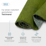 TeichVision - Grne Ufermatte, Bschungsmatte fr Teichrandgestaltung - starke Ausfhrung 8 mm